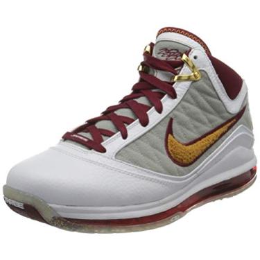 Imagem de Nike Tênis de basquete masculino, Equipe de bronze branco, lobo vermelho, cinza, 7