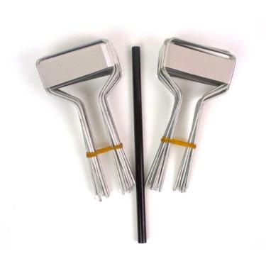 Imagem de Bosmere Marcador de plantas de zinco com mostrador pequeno e lápis de carbono, 12,7 cm de altura (pacote com 20)