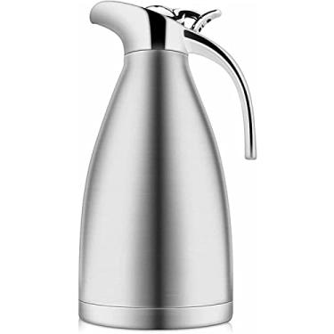 Imagem de REJOON Percolator Cafeteira 2L Aço Inoxidável Isolado a Vácuo Garrafas de Água Quente Parede Dupla Cafeteira Mocha Espresso Latte Percolador Fogão