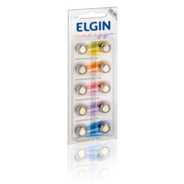 Imagem de Bateria Elgin Alcalina Ag10 Lr1130 Lr54 C 10 82254