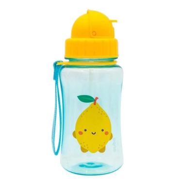 Imagem de Garrafinha Infantil com Canudo 400ml Premium buba Frutti Limão