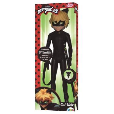 Boneco Cat Noir Miraculous The Movie Playmates Brinquedo 50015 em