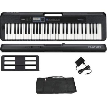 Teclado Casio CTS300C2 Portátil 61Teclas Casiotone Preto - Casa da