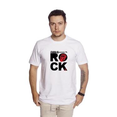 Imagem de Camiseta Casual Masculina Estampada 5 Rock Leve Confortável Básica- C0