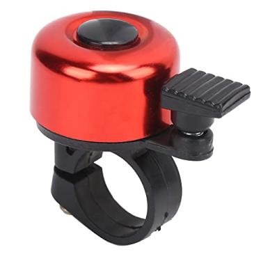 Imagem de OKJHFD 3 Cores Vintage Bike Bell, Liga de Alumínio Mini Outdoor Mountain Bike Guiador Sino Acessório de Ciclismo com Som Claro e Alto(red)