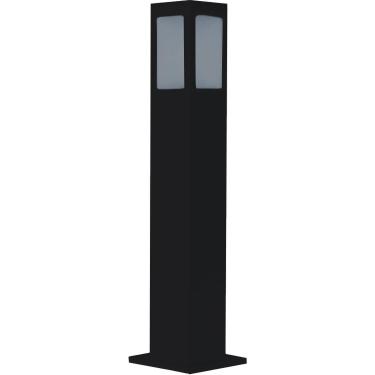 Imagem de Poste Ornamental Balizador Quadrado Preto 50cm - Belly Lustre