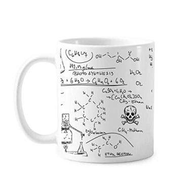 Imagem de Caneca de cerâmica para experimentos de química orgânica da Calculus, copo de porcelana para café