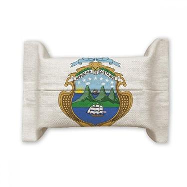 Imagem de Bolsa de linho de algodão com emblema nacional da Costa Rica