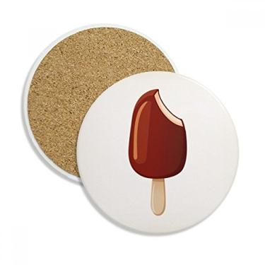 Imagem de Caneca de chocolate crocante picolé doce sorvete copo copo copo de mesa pedra absorvente de proteção de mesa