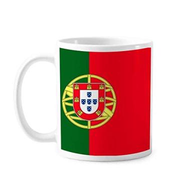 Imagem de Caneca de cerâmica com a bandeira nacional de Portugal da Europa
