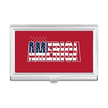 Imagem de Carteira de bolso com nome da bandeira dos EUA e porta-cartões