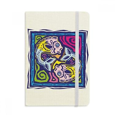 Imagem de Caderno de anotações da Constellation Peixes, cultura do México, capa dura oficial, diário clássico