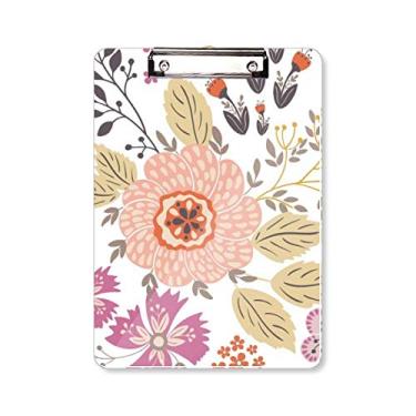 Imagem de Dahlia Flower Plant Paint Prancheta pasta, bloco de escrita A4