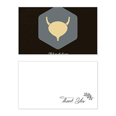 Imagem de Órgãos internos corporais, bexiga cartão de agradecimento, papel de aniversário, agradecimento de casamento