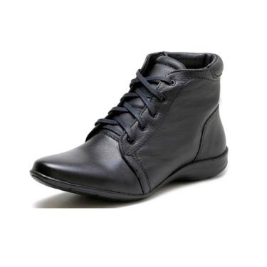 Imagem de Bota confort couro SB Shoes R.225B Preto  feminino