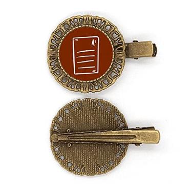 Imagem de Broche de cabelo para realização de papel com detecção de curso de conteúdo, presilha de cabelo