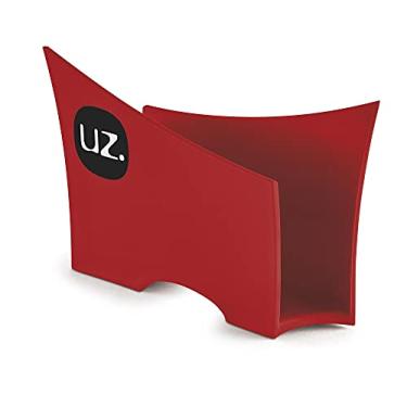 Imagem de Porta Guardanapo Quadrado Plástico De Mesa Cozinha UZ cor:Vermelho