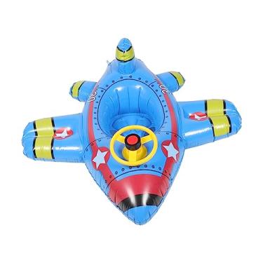 Imagem de Totority Círculo De Natação De Avião Linha De Praia De Verão Flutuador De Piscina Inflável Para Crianças Brinquedos Para Menino Bebê Flutuante Criança Pequena Pvc Desenho Animado Cama De Ar