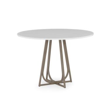 Imagem de Mesa de Jantar 110cm Cambará Herval Off White/Chocolate