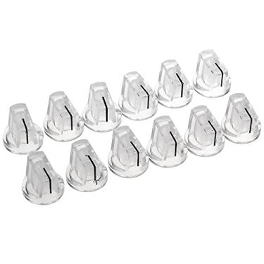 Imagem de Musiclily Pro Universal Fitting Tamanho em Polegadas/Métrico Knobs Guitarra AMP Pedal Efeito de Amplificador, Transparente (12 Peças)
