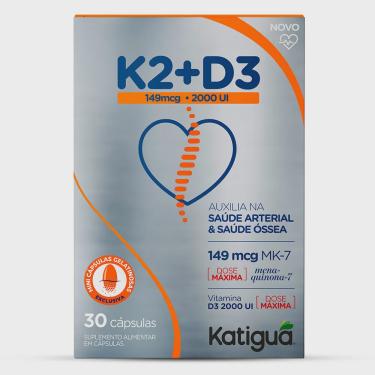 Imagem de Vitamina K2 + D3 (2000UI) Máx 30 Softgel - Katiguá