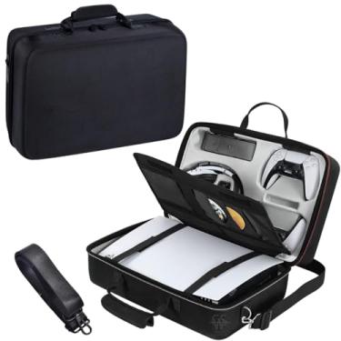 Imagem de Mala Bolsa Maleta Rigida Para Transporte Ps5 C/ Alça Ombro