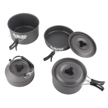 Imagem de Panelas de Acampamento Chaleira Panelas Panela para Superfície Piquenique Frigideira Utensílios de Cozinha Woks Ao Ar Livre
