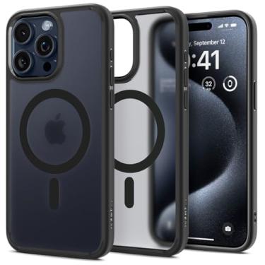 Imagem de Capa Spigen para iPhone 15 Pro Max, Ultra Hybrid MagFit [Anti-amarelecimento] Projetada para Apple iPhone 15 Pro Max - Preto Frost