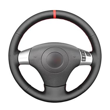 Imagem de Capa de volante de carro confortável antiderrapante costurada à mão preta, adequada para Chevrolet Corvette 2006 2007 2008 2009 2010 2011