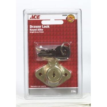 Imagem de Fechadura de gaveta Ace tipo chaveiro de 5 cm (01-3112-215)