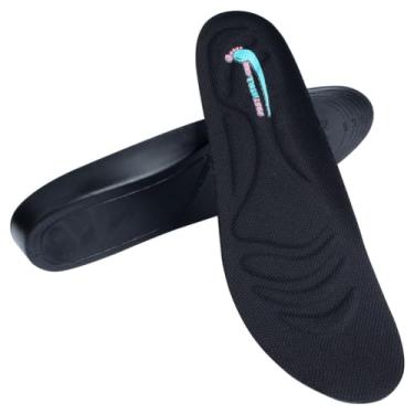 Imagem de Palmilha com aumento de altura, elevação de sapatos para homens inserções acolchoadas elevadas e palmilhas confortáveis de suporte de arco para torná-lo mais alto (2,5 cm acima (masculino 38-44))