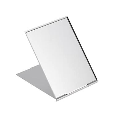 Imagem de DOITOOL mesa de pé de espelho carteiras de pouco cômoda mesa portátil espelho de maquiagem fodável espelho dobrável bolso com luzes espelho de viagem pequeno espelho