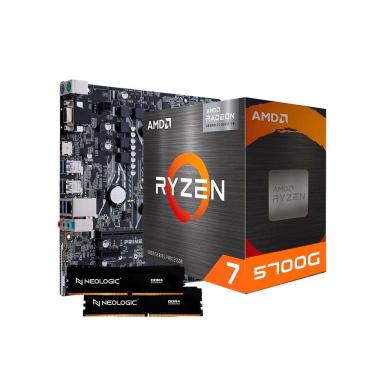 Imagem de Kit Upgrade Amd Ryzen 7 5700G, Placa Mae A320m, 32Gb Ddr4, Neologic - Nli84632