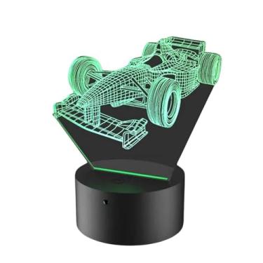 Imagem de Luminária de Led 16 cores e controle remoto - Carro Fórmula 1