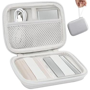 Imagem de Aenllosi Capa de viagem rígida de substituição para Samsung T9/T7/T7 Touch/T7 Shield SSD portátil, branca (apenas capa)