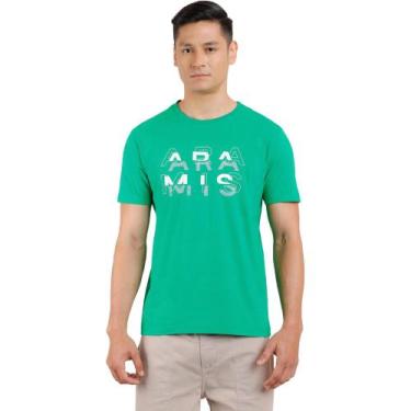 Imagem de Camiseta Aramis Modern Logo In24 Verde Cacto Masculino