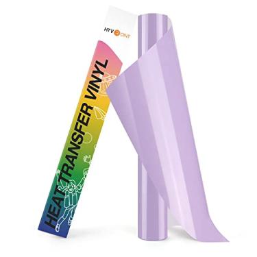 Imagem de HTVRONT Rolos de vinil HTV Vinil de transferência de calor - Vinil HTV de 30,5 cm x 2,4 m para camisas, ferro em vinil para todas as máquinas de corte - Fácil de cortar e remover ervas daninhas para