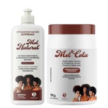 Imagem de Kit Ativador Mel Natural + Mel cola 1kg Modelagem Trihair