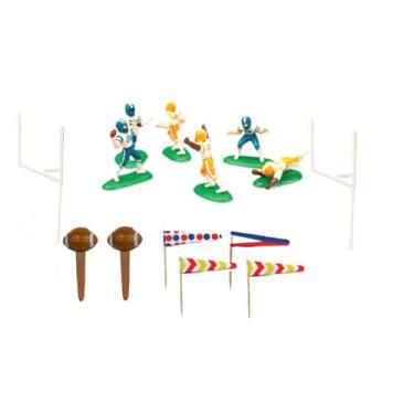 Imagem de Oasis Supply Kit de decoração de bolo de futebol Touchdown, 1 conjunto