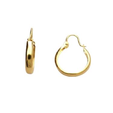 Imagem de Brinco Rommanel Banhado Ouro Argola Pequena Adulto/Infantil 520402
