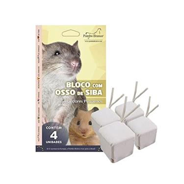 Imagem de Bloco Pombo Branco Roedores Osso Siba - Tamanho G