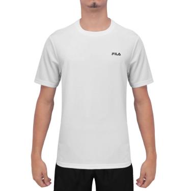 Imagem de Camiseta Fila Myler Branca e Preta-Masculino