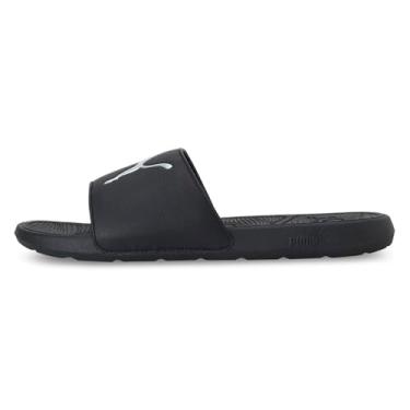 Imagem de PUMA Sandália masculina Cool Cat 2.0 Slide, Sport-puma Black-Puma Silver, 42