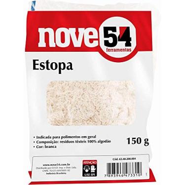 Imagem de Nove54, Estopa Branca Para Polimento, Embalagem Com 150 G.