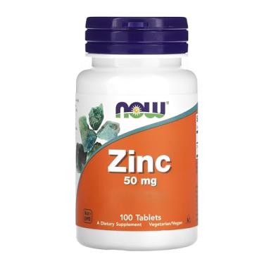 Imagem de NOW Foods Gluconato de Zinco 50mg 100 Tablets Importado
