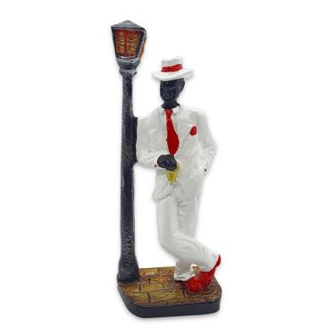 Imagem de Imagem Zé Pilintra Proteção Resina Umbanda Candomblé 16 cm