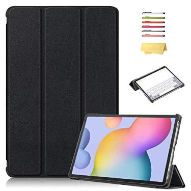Imagem de UUcovers Capa para tablet Samsung Galaxy Tab S8 Plus/S8+ 12,4 polegadas e S7 FE/Plus de 12,4 polegadas (SM-X800/X806/T730/T733/T736/T738/T970/T975/T976), suporte fino com três dobras
