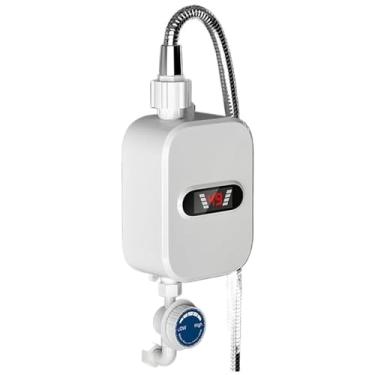 Imagem de YYGJYGOO Aquecedor de água elétrico sem tanque com visor LED, aquecedor de água elétrico instantâneo, aquecimento rápido, aquecedores de água instantâneos à prova d'água aquecedor de chuveiro elétrico