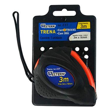 Imagem de Trena Com Trava Dupla Western Amarelo