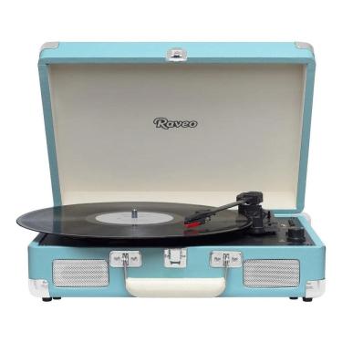 Imagem de Toca Discos Raveo Sonetto Chrome Azul Reproduz E Grava Mp3